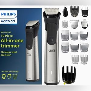 Philips Norelco Multigroom Series 7000, Mens Grooming Kit with Trimmer